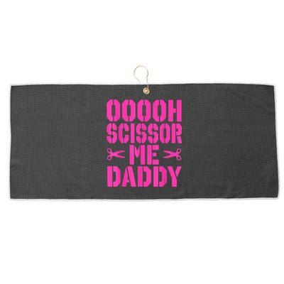 Ooooh Scissor Me Daddy Large Microfiber Waffle Golf Towel