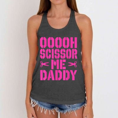 Ooooh Scissor Me Daddy Women's Knotted Racerback Tank