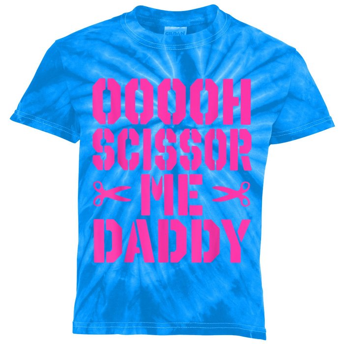 Ooooh Scissor Me Daddy Kids Tie-Dye T-Shirt