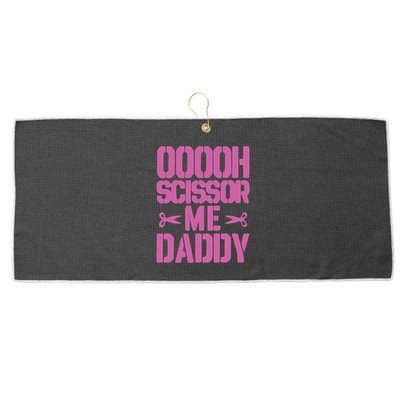 Ooooh Scissor Me Daddy Large Microfiber Waffle Golf Towel