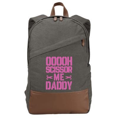 Ooooh Scissor Me Daddy Cotton Canvas Backpack