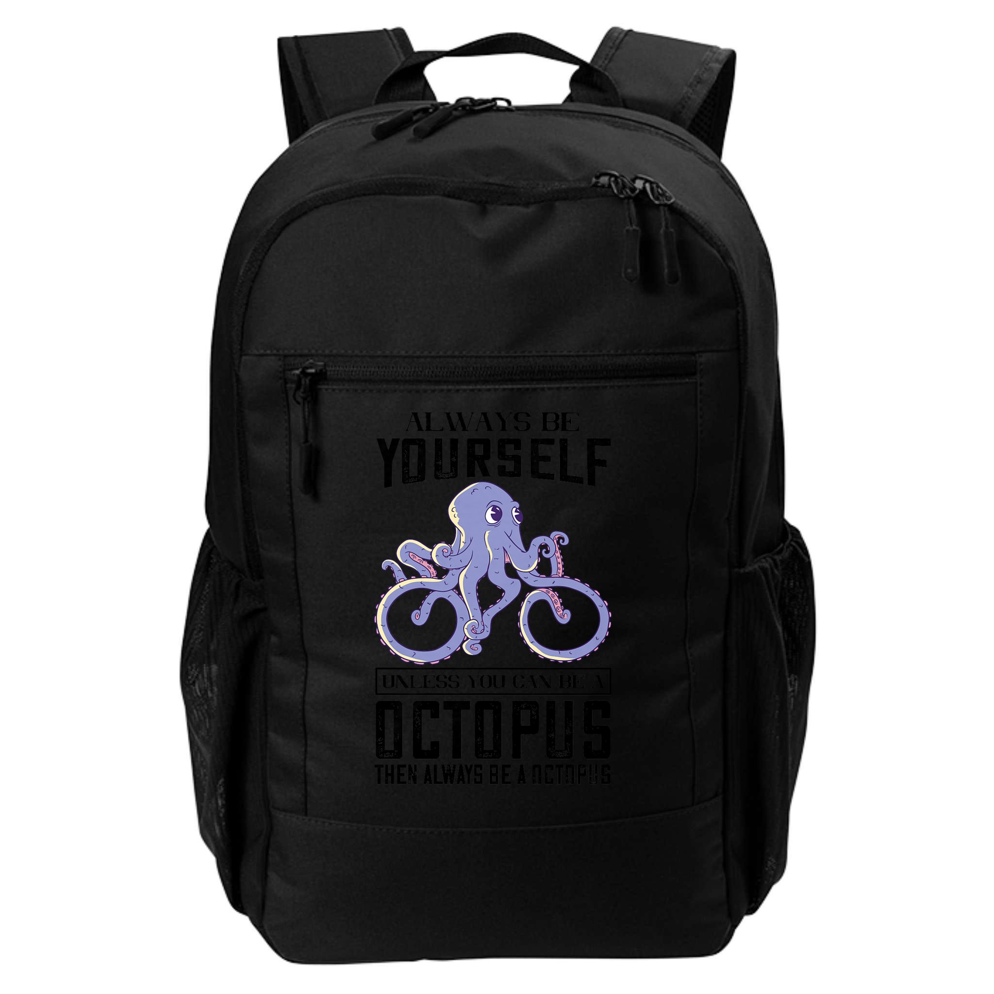 Octopus Sea Monster Cycling Always Be Yourself Cephalopod Backpack