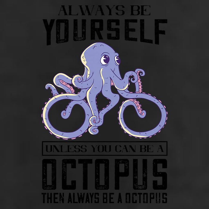 Octopus Sea Monster Cycling Always Be Yourself Cephalopod 15oz Campfire Ceramic Mug