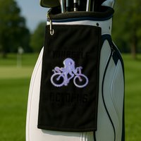 Octopus Sea Monster Cycling Always Be Yourself Cephalopod Golf Towel
