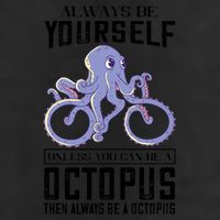 Octopus Sea Monster Cycling Always Be Yourself Cephalopod Golf Towel