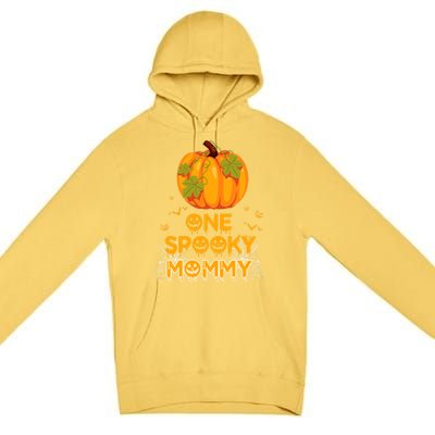 One Spooky Mommy Funny Family Halloween Matching Funny Gift Great Gift Premium Pullover Hoodie