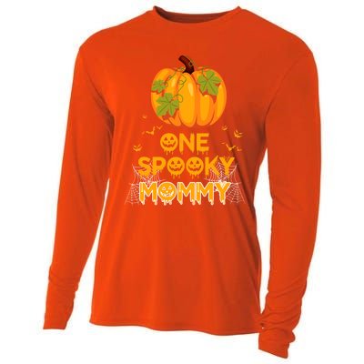 One Spooky Mommy Funny Family Halloween Matching Funny Gift Great Gift Cooling Performance Long Sleeve Crew