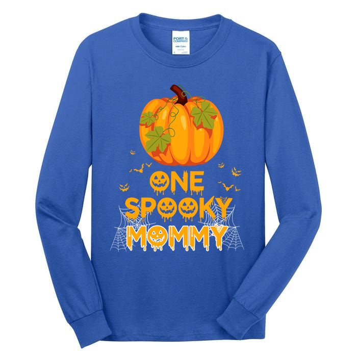 One Spooky Mommy Funny Family Halloween Matching Funny Gift Great Gift Tall Long Sleeve T-Shirt