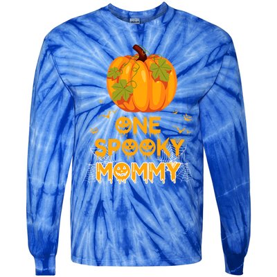 One Spooky Mommy Funny Family Halloween Matching Funny Gift Great Gift Tie-Dye Long Sleeve Shirt