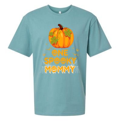 One Spooky Mommy Funny Family Halloween Matching Funny Gift Great Gift Sueded Cloud Jersey T-Shirt