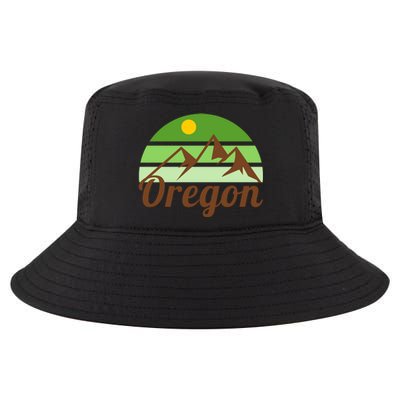 Oregon Simple Mountain Logo Cool Comfort Performance Bucket Hat