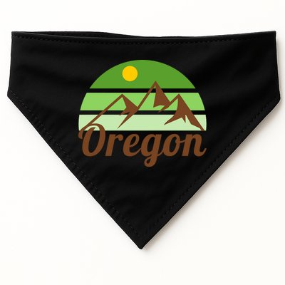 Oregon Simple Mountain Logo USA-Made Doggie Bandana