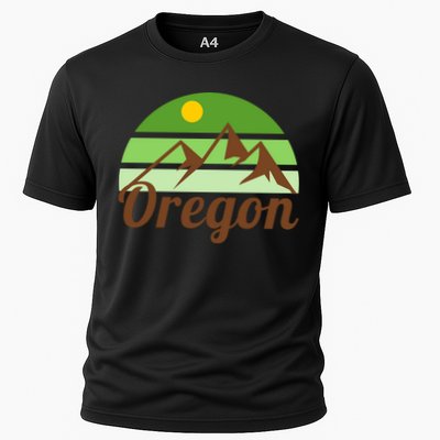 Oregon Simple Mountain Logo Performance Shirt