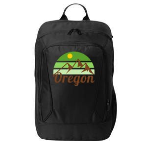 Oregon Simple Mountain Logo City Backpack