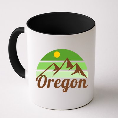 Oregon Simple Mountain Logo Mug