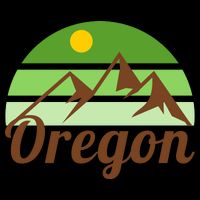 Oregon Simple Mountain Logo Flatbill Hat