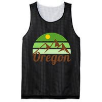 Oregon Simple Mountain Logo Mesh Reversible Basketball Jersey Tank