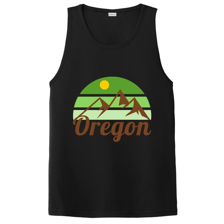 Oregon Simple Mountain Logo PosiCharge Competitor Tank