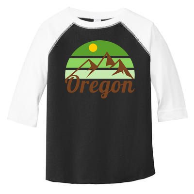 Oregon Simple Mountain Logo Toddler Fine Jersey T-Shirt