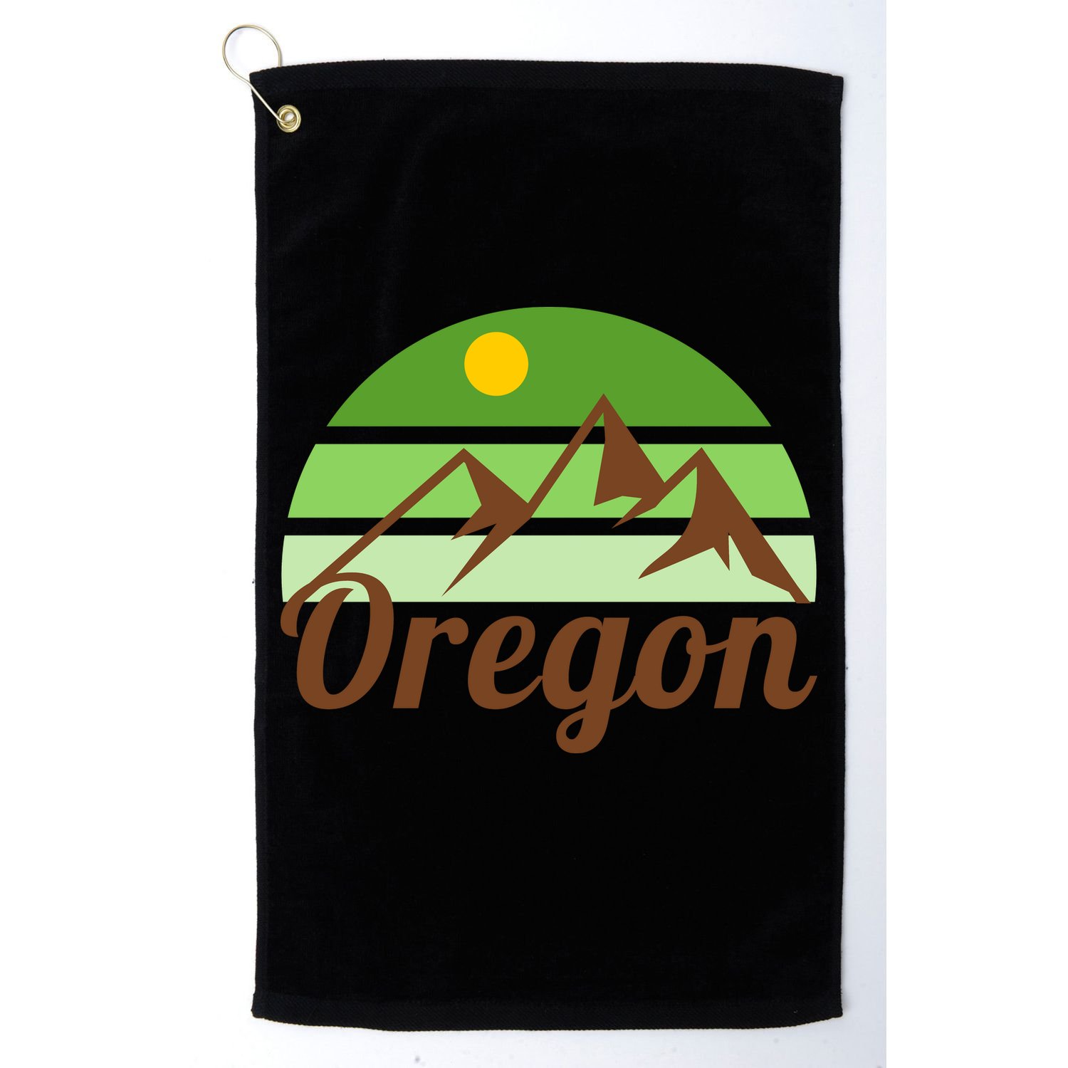 Oregon Simple Mountain Logo Golf Towel