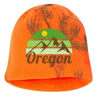 Oregon Simple Mountain Logo Kati - Camo Knit Beanie