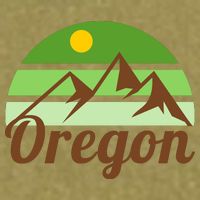 Oregon Simple Mountain Logo Garment-Dyed Women's Muscle Tee