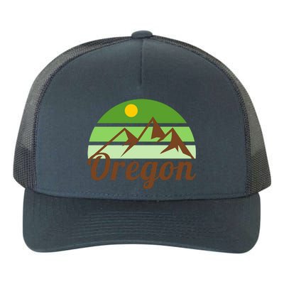 Oregon Simple Mountain Logo Yupoong Adult 5-Panel Trucker Hat