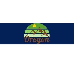 Oregon Simple Mountain Logo Bumper Sticker