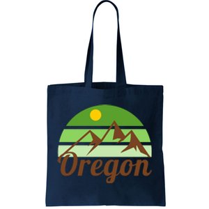 Oregon Simple Mountain Logo Tote Bag