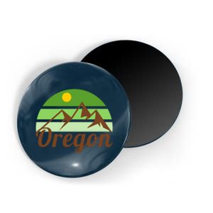 Oregon Simple Mountain Logo Magnet