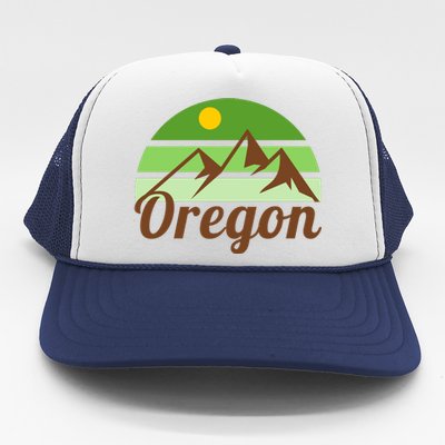 Oregon Simple Mountain Logo Trucker Hat