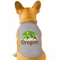 Oregon Simple Mountain Logo Doggie Tank