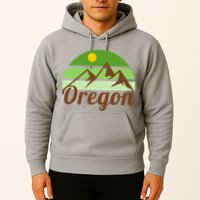 Oregon Simple Mountain Logo Hoodie