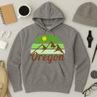 Oregon Simple Mountain Logo Hoodie
