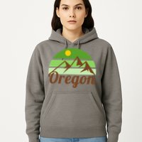 Oregon Simple Mountain Logo Hoodie