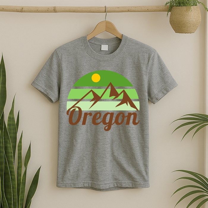 Oregon Simple Mountain Logo T-Shirt