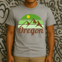 Oregon Simple Mountain Logo T-Shirt
