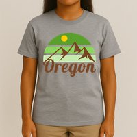 Oregon Simple Mountain Logo T-Shirt