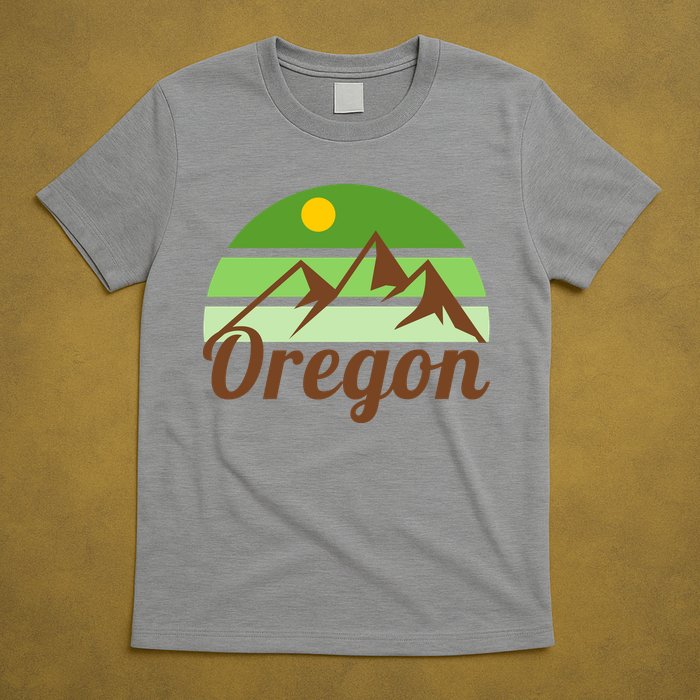 Oregon Simple Mountain Logo T-Shirt