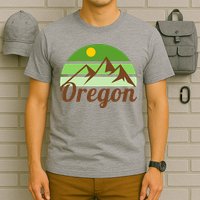 Oregon Simple Mountain Logo T-Shirt