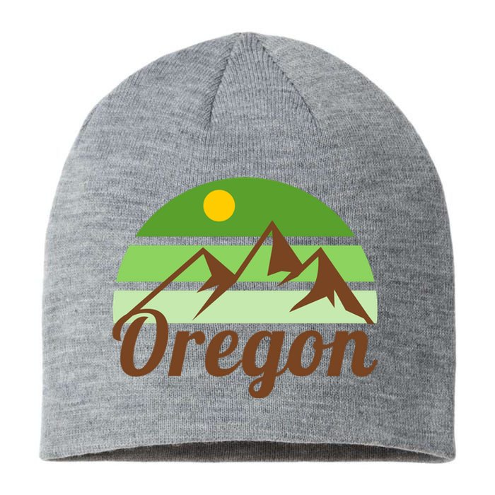 Oregon Simple Mountain Logo Sustainable Beanie