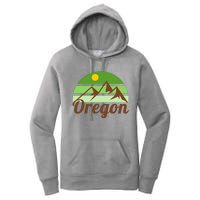 Oregon Simple Mountain Logo Women's Pullover Hoodie