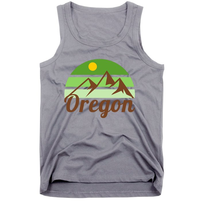 Oregon Simple Mountain Logo Tank Top