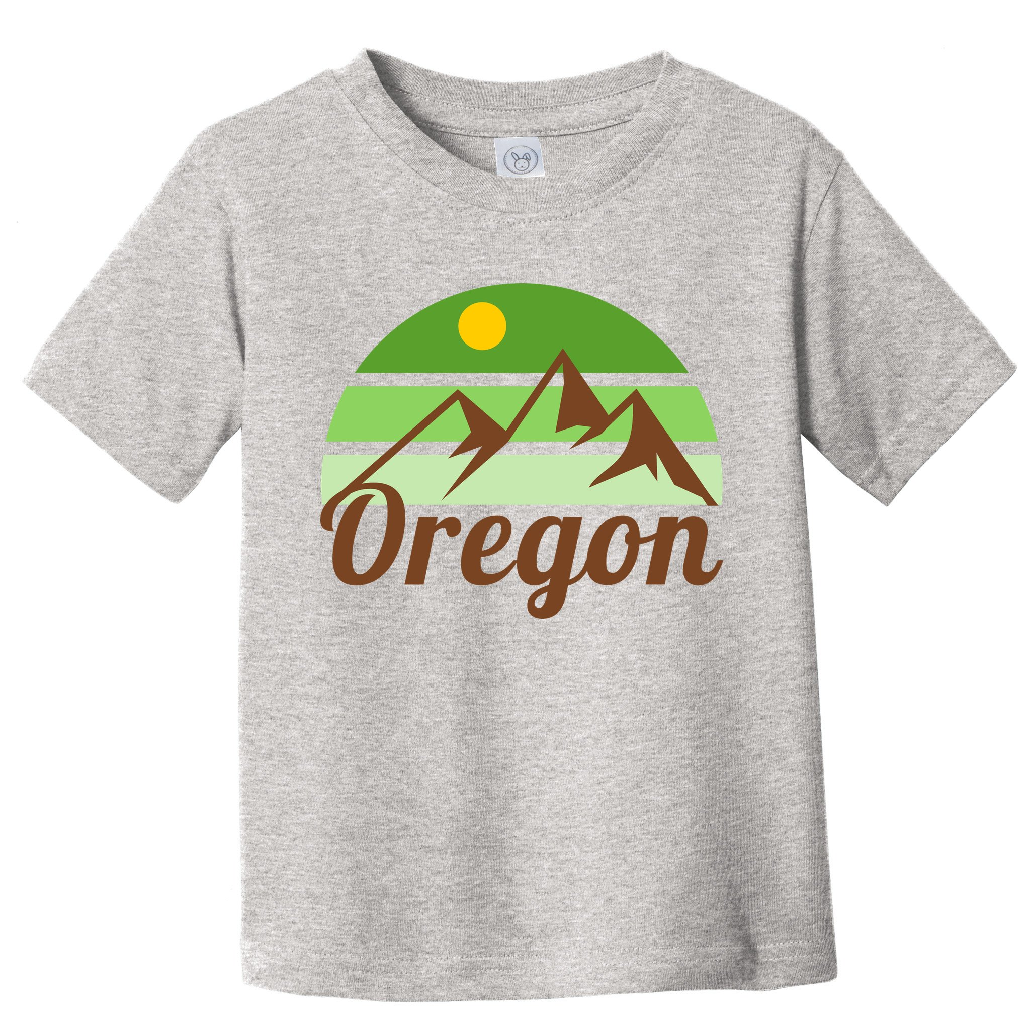 Oregon Simple Mountain Logo Toddler T-Shirt