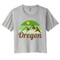 Oregon Simple Mountain Logo Crop Top