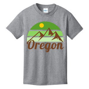 Oregon Simple Mountain Logo Kids T-Shirt