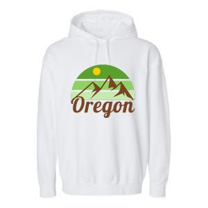 Oregon Simple Mountain Logo Garment-Dyed Fleece Hoodie