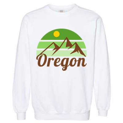 Oregon Simple Mountain Logo Garment-Dyed Sweatshirt