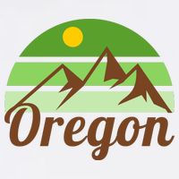 Oregon Simple Mountain Logo Garment-Dyed Sweatshirt