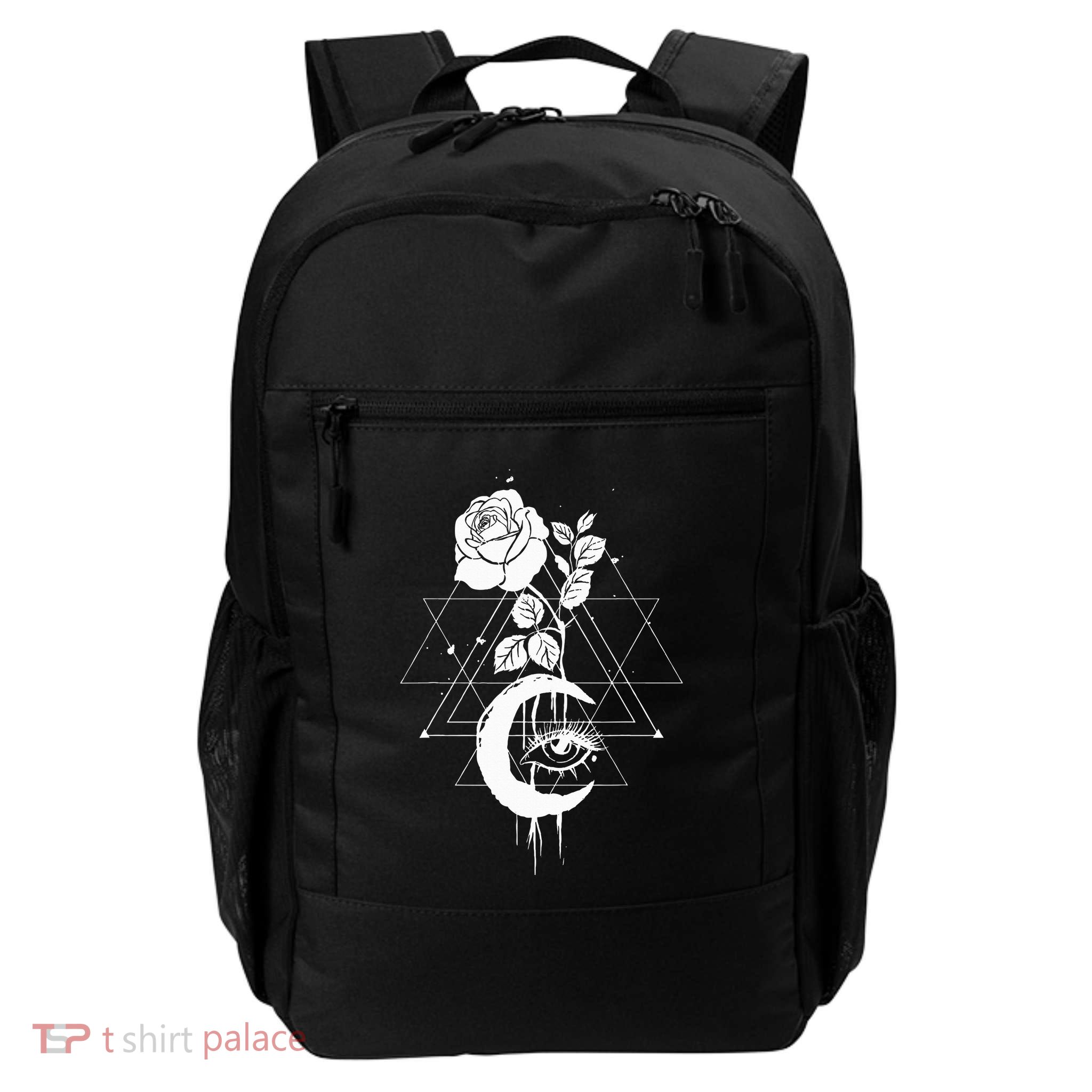 Occult Symbols Moon Rose Gothic Witch Daily Commute Backpack